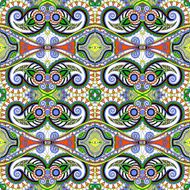 seamless geometry vintage pattern ethnic style ornamental backg N56