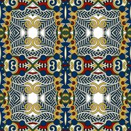 seamless geometry vintage pattern ethnic style ornamental backg N68