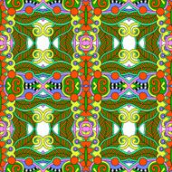 seamless geometry vintage pattern ethnic style ornamental backg N69