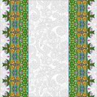 ornamental background with flower ribbon stripe pattern N16