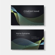 Vector business card design template N2