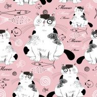 pattern with cats N3