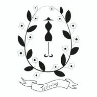 Tailoring emblem with mannequin or dummy N2