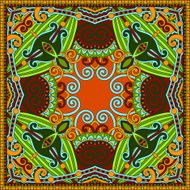 Traditional ornamental floral paisley bandanna Square ornament N35