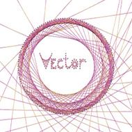 Vector abstract background with embroidery on cardboard