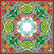 Traditional ornamental floral paisley bandanna Square ornament N36