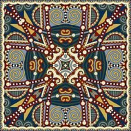 Traditional ornamental floral paisley bandanna Square ornament N39