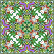Traditional ornamental floral paisley bandanna Square ornament N47