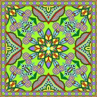 Traditional ornamental floral paisley bandanna Square ornament N49