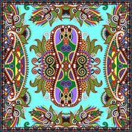 Traditional ornamental floral paisley bandanna Square ornament N51