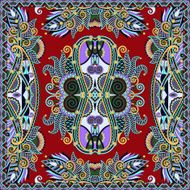 Traditional ornamental floral paisley bandanna Square ornament N52