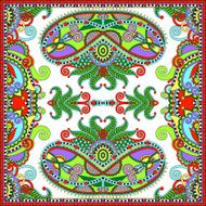 Traditional ornamental floral paisley bandanna Square ornament N58