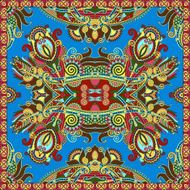 Traditional ornamental floral paisley bandanna Square ornament N60