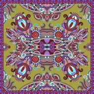 Traditional ornamental floral paisley bandanna Square ornament N62