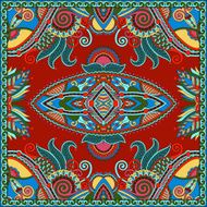 Traditional ornamental floral paisley bandanna Square ornament N65