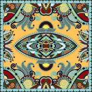 Traditional ornamental floral paisley bandanna Square ornament N67