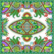 Traditional ornamental floral paisley bandanna Square ornament N68