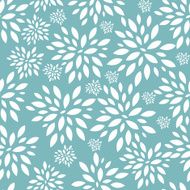 Flower Leaves Seamless Pattern Background Vector Illustration N2