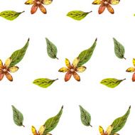 Background with watercolor flowers N4