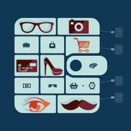 fashion flat infographic N17