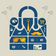 fashion flat infographic N19
