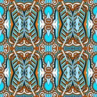 seamless geometry vintage pattern ethnic style ornamental backg N84