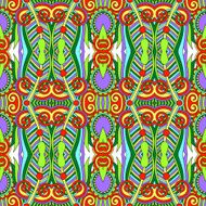 seamless geometry vintage pattern ethnic style ornamental backg N87