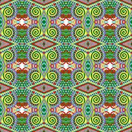 seamless geometry vintage pattern ethnic style ornamental backg N92
