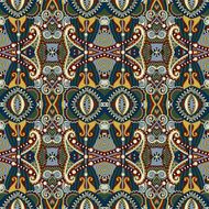 seamless geometry vintage pattern ethnic style ornamental backg N94