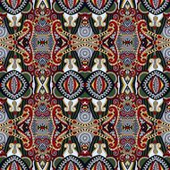 seamless geometry vintage pattern ethnic style ornamental backg N96