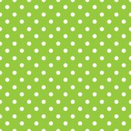 green background polka fabric with white dots seamless pattern