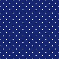 blue background polka fabric with white little dots seamless pattern