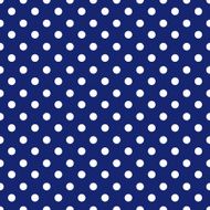 blue background polka fabric with white dots seamless pattern