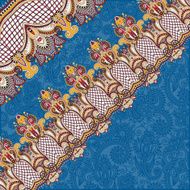ornamental background with flower ribbon stripe pattern N18