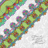 ornamental background with flower ribbon stripe pattern N21