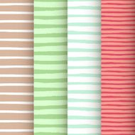 Patterns set with painted stripes