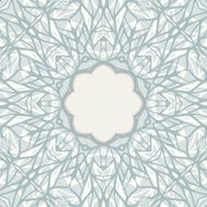 Mosaic ornamental frame abstract background