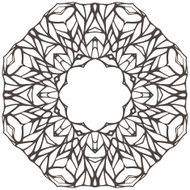 Mosaic ornamental frame abstract background N2