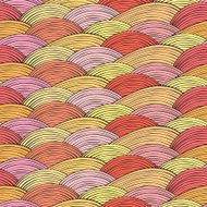 Seamless pattern with waves texture N4