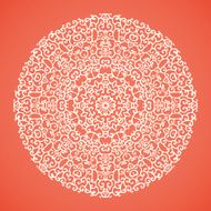 Round mandala lace ornamental background N2