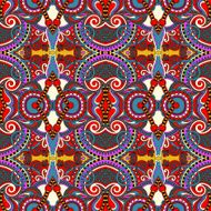 seamless geometry vintage pattern ethnic style ornamental backg N105