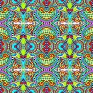 seamless geometry vintage pattern ethnic style ornamental backg N107