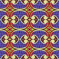 seamless geometry vintage pattern ethnic style ornamental backg N108