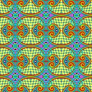 seamless geometry vintage pattern ethnic style ornamental backg N112