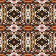 seamless geometry vintage pattern ethnic style ornamental backg N115