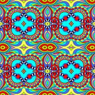 seamless geometry vintage pattern ethnic style ornamental backg N117