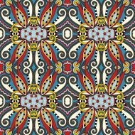 seamless geometry vintage pattern ethnic style ornamental backg N121