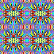 seamless geometry vintage pattern ethnic style ornamental backg N125