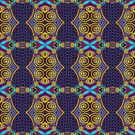 seamless geometry vintage pattern ethnic style ornamental backg N129