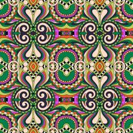 seamless geometry vintage pattern ethnic style ornamental backg N131